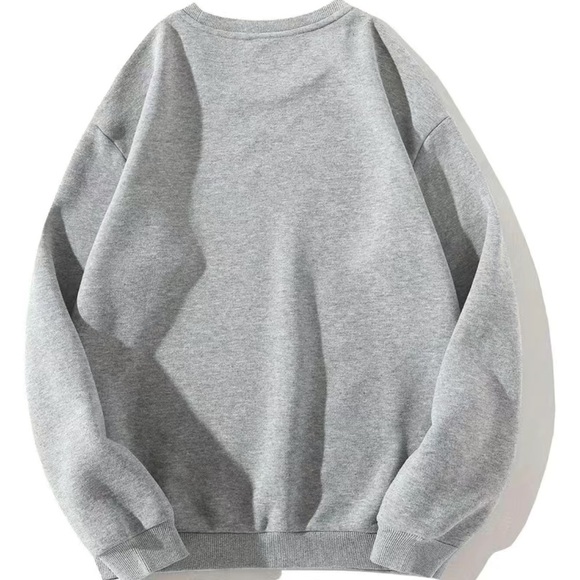 “Have the Day You Deserve” Skeleton Heathered Grey Sweatshirt - Picture 4 of 4